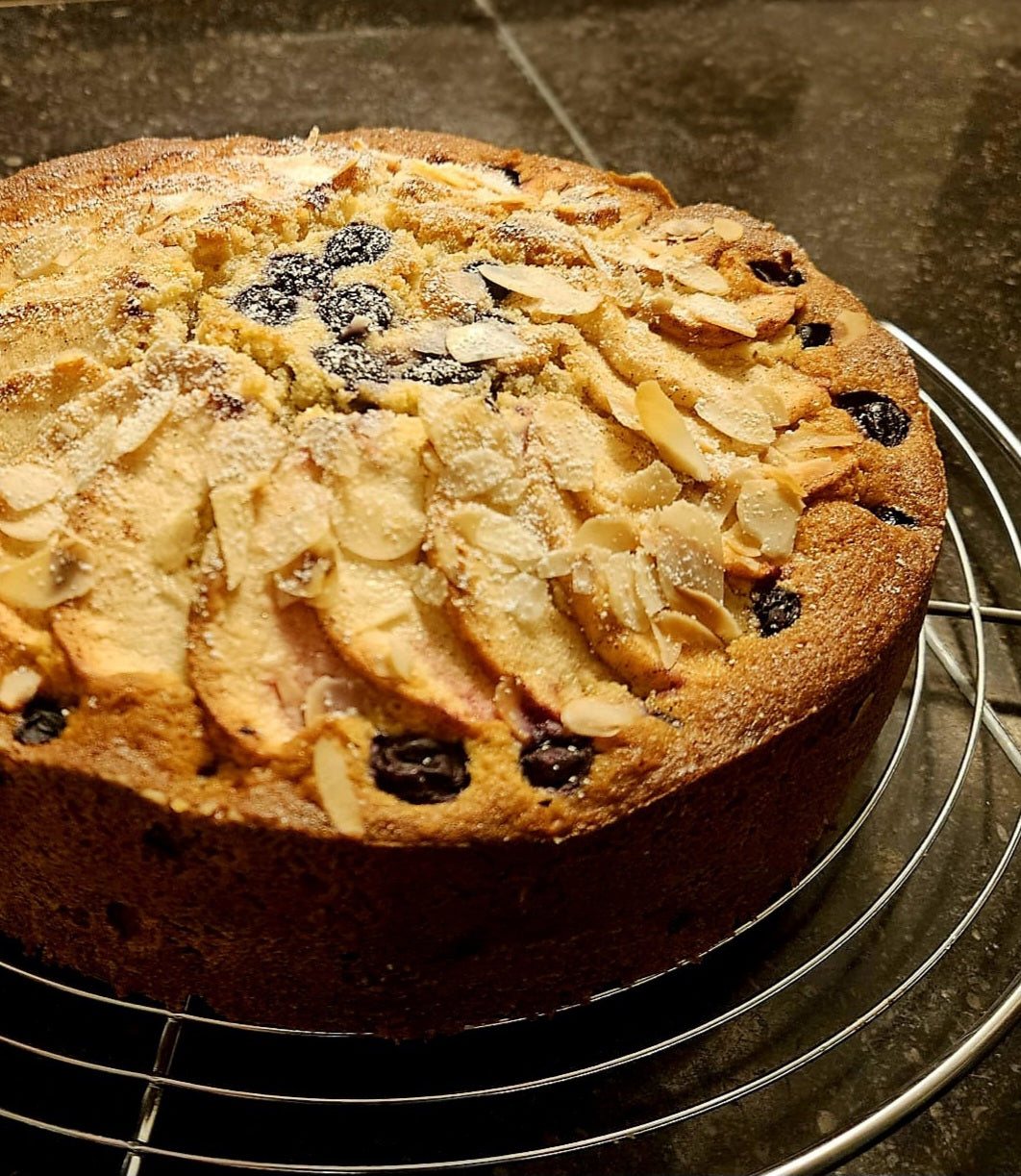 Blueberry-apple cake